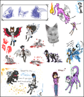 Post #386 // 2011 artist:The-F0X character:Anubis character:Cari character:Drake character:Ember character:Jay character:Kari character:Kiarie character:Luna character:Mime character:Plague character:Sketch character:Stitch tagme // filetype:png // 13MB //